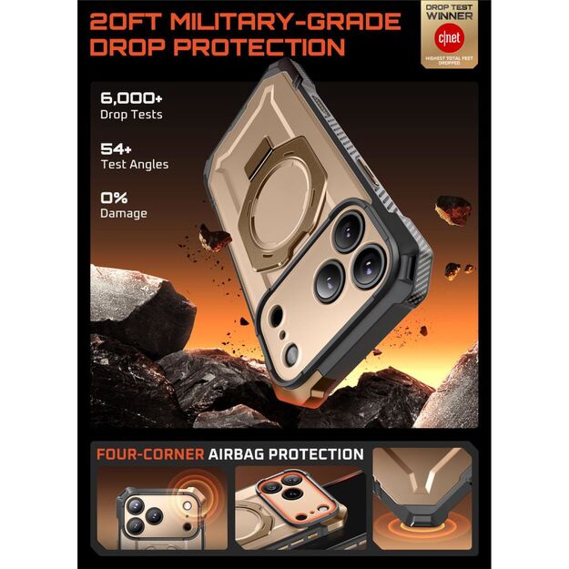 Supcase UB Grip Mag MagSafe Case for iPhone 17 Pro Max - Gold 2