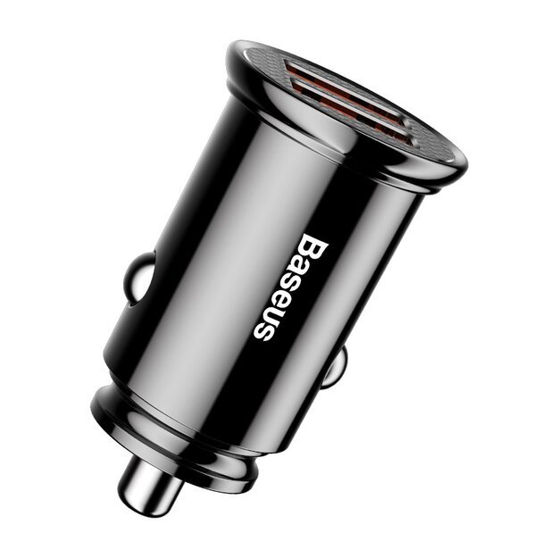 Baseus Circular smart car charger 2x USB QC3.0 Quick Charge 3.0 SCP AFC 30W black (CCALL-YD01) 3