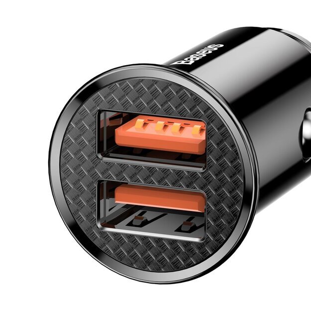 Baseus Circular smart car charger 2x USB QC3.0 Quick Charge 3.0 SCP AFC 30W black (CCALL-YD01) 4