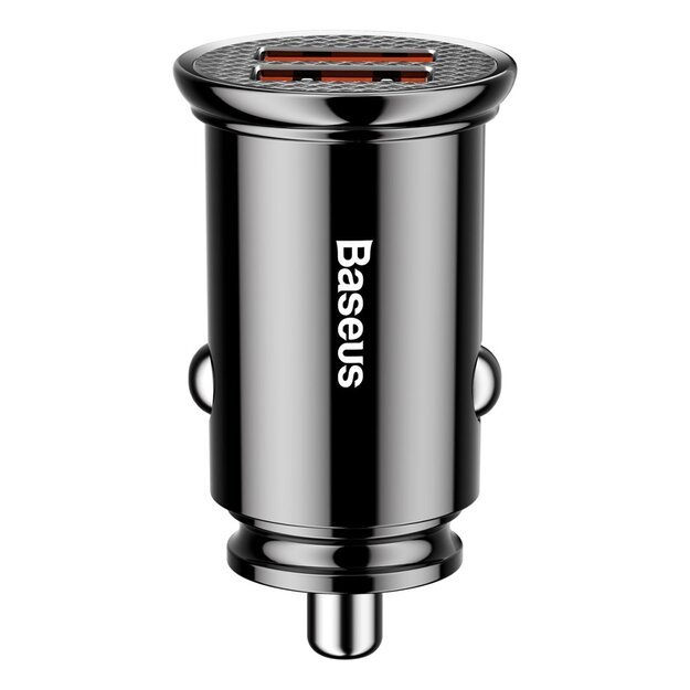 Baseus Circular smart car charger 2x USB QC3.0 Quick Charge 3.0 SCP AFC 30W black (CCALL-YD01) 1