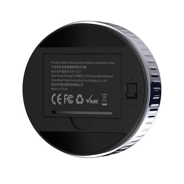 Baseus Heyo rotary timer electronic timer black timer (ACDJS-01) 2