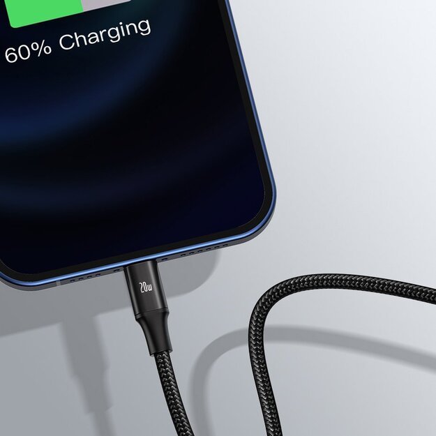 Baseus Rapid Series 3in1 USB-C - USB-C / Lightning / micro USB cable 20W PD 1.5m - green 17