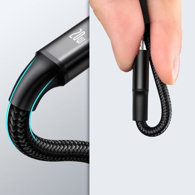 Baseus Rapid Series 3in1 USB-C - USB-C / Lightning / micro USB cable 20W PD 1.5m - green 14