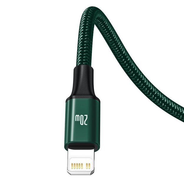 Baseus Rapid Series 3in1 USB-C - USB-C / Lightning / micro USB cable 20W PD 1.5m - green 1