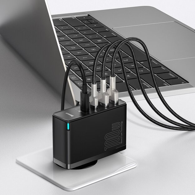 Baseus GaN2 Pro fast charger 100W USB / USB Type C Quick Charge 4+ Power Delivery black (CCGAN2P-L01) 10