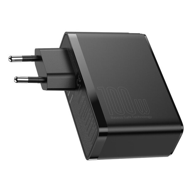 Baseus GaN2 Pro fast charger 100W USB / USB Type C Quick Charge 4+ Power Delivery black (CCGAN2P-L01) 3