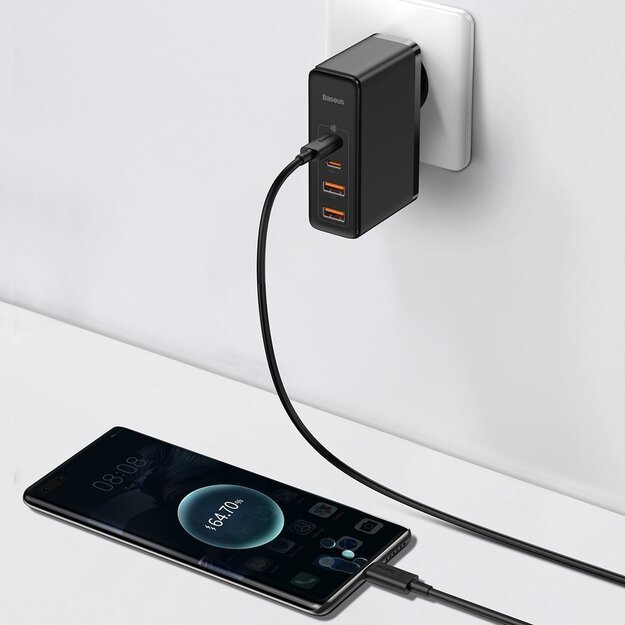 Baseus GaN2 Pro fast charger 100W USB / USB Type C Quick Charge 4+ Power Delivery black (CCGAN2P-L01) 8