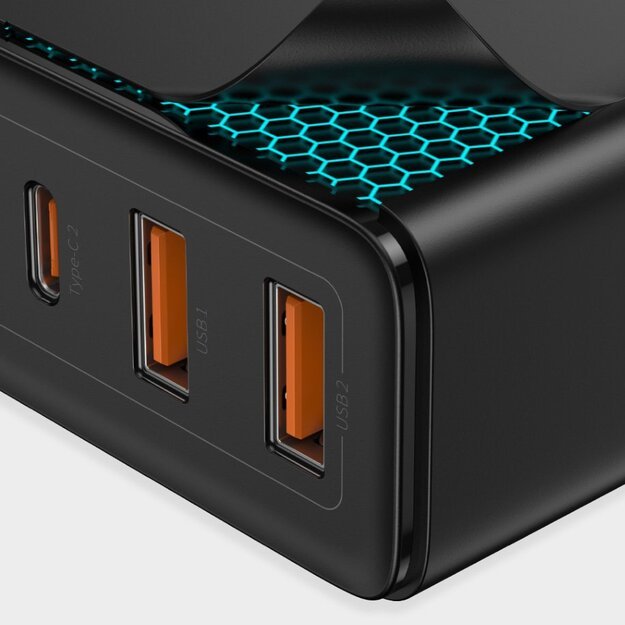Baseus GaN2 Pro fast charger 100W USB / USB Type C Quick Charge 4+ Power Delivery black (CCGAN2P-L01) 12