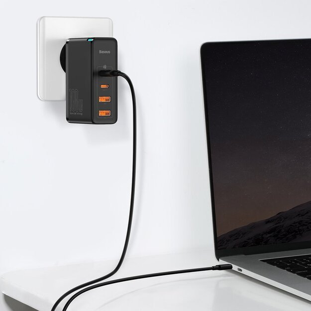 Baseus GaN2 Pro fast charger 100W USB / USB Type C Quick Charge 4+ Power Delivery black (CCGAN2P-L01) 9
