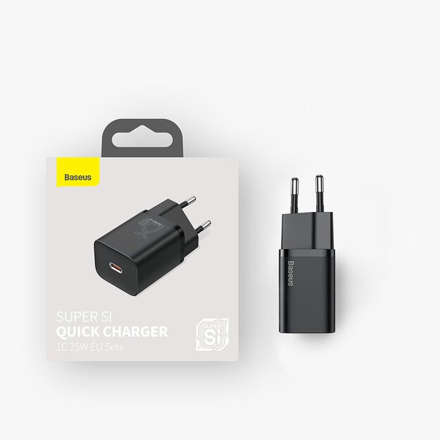Baseus Super Si 1C fast charger USB Type C 25W Power Delivery Quick Charge black (CCSP020101) 19