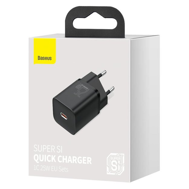 Baseus Super Si 1C fast charger USB Type C 25W Power Delivery Quick Charge black (CCSP020101) 6