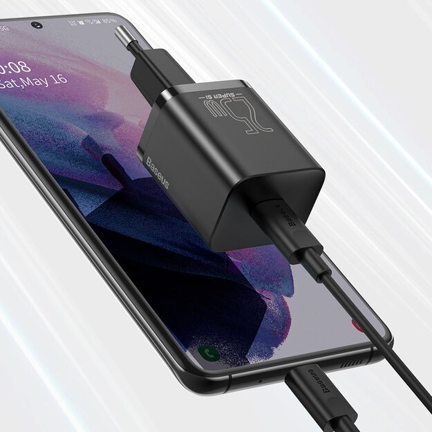 Baseus Super Si 1C fast charger USB Type C 25W Power Delivery Quick Charge black (CCSP020101) 14