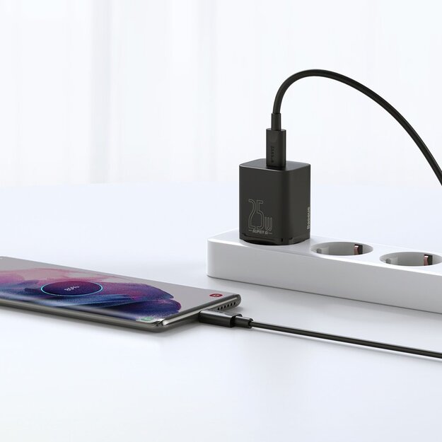 Baseus Super Si 1C fast charger USB Type C 25W Power Delivery Quick Charge black (CCSP020101) 10