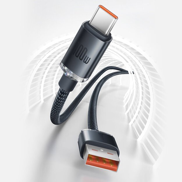 Baseus Crystal Shine Series cable USB cable for fast charging and data transfer USB Type A - USB Type C 100W 1.2m purple (CAJY000405) 12