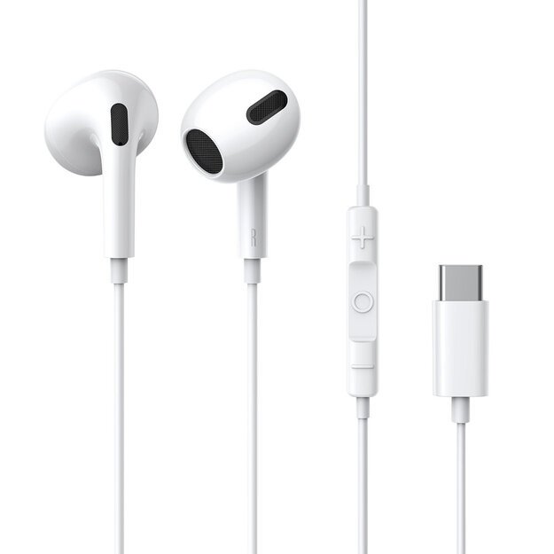 Baseus Encok C17 In-Ear Headphones with USB-C Cable and Microphone - White