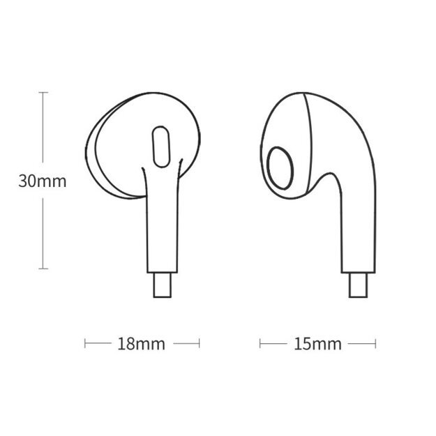 Baseus Encok C17 In-Ear Headphones with USB-C Cable and Microphone - White 15