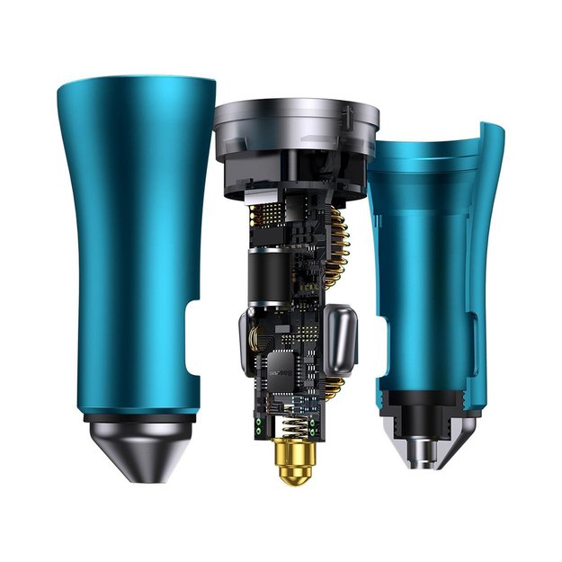 Baseus Golden Contactor Pro car charger 2x USB-C 40W blue (CGJP000003) 5