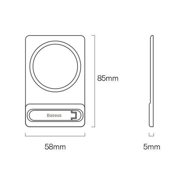 Baseus folding stand with magnetic holder white (LUXZ010002) 20