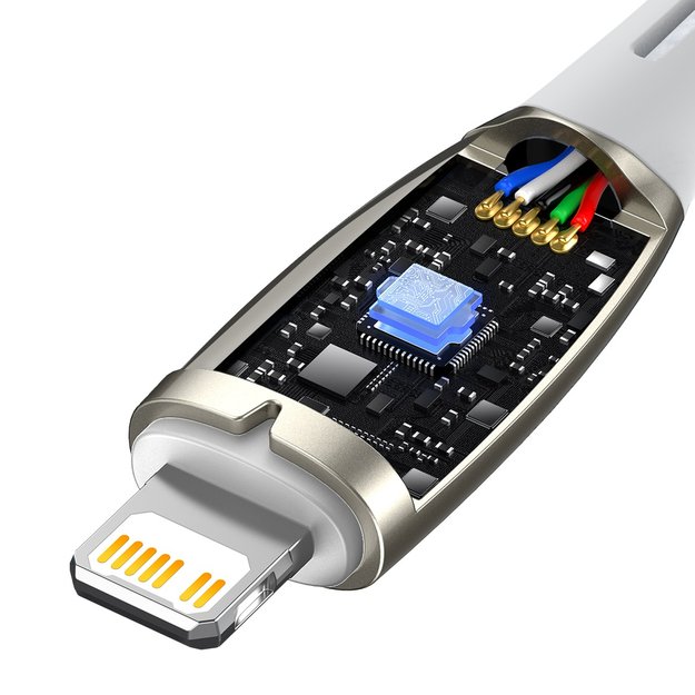 Baseus CADH000002 Lightning - USB-C PD cable 20W 480Mb/s 1m - white 6