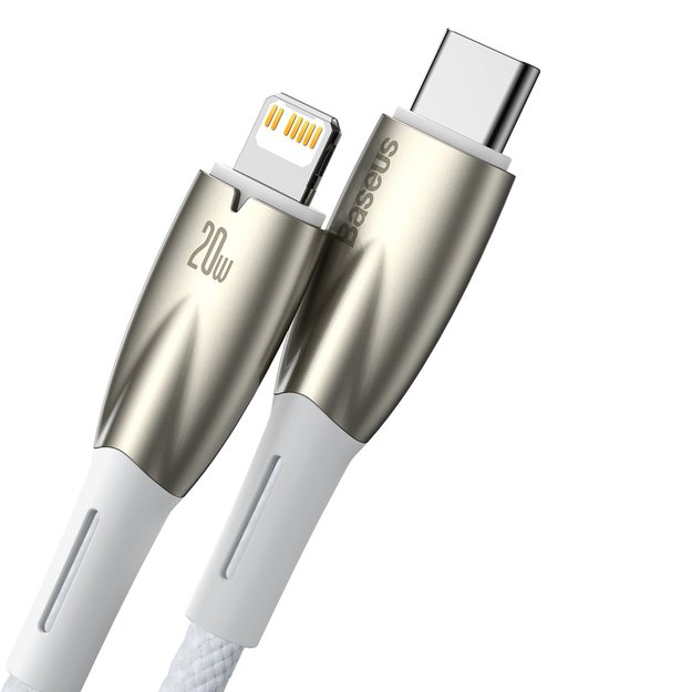 Baseus CADH000002 Lightning - USB-C PD cable 20W 480Mb/s 1m - white 1