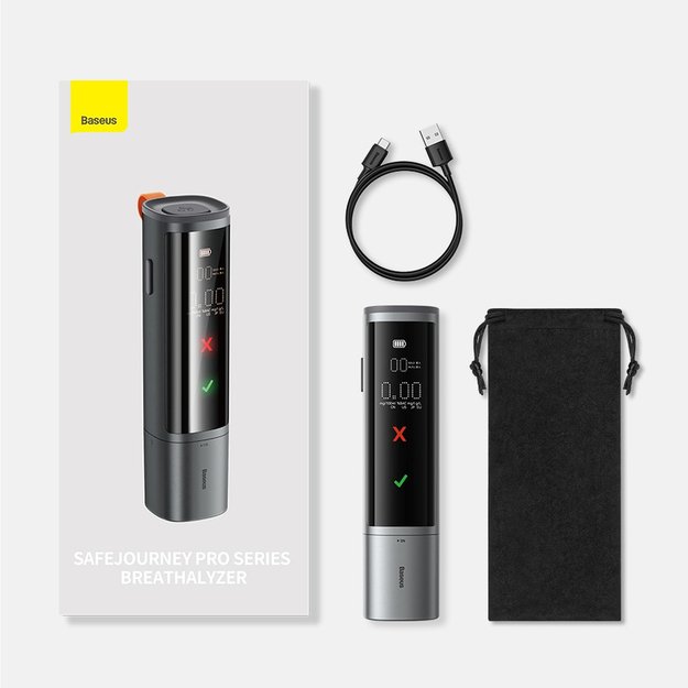 Baseus SafeJourney Pro Series breathalyzer 470mAh gray 25
