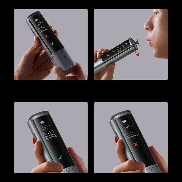 Baseus SafeJourney Pro Series breathalyzer 470mAh gray 22