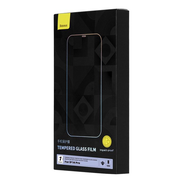 Baseus Privacy Tempered Glass for iPhone 14 Pro Full Screen 0.4mm Privacy Filter Anti Spy + Mounting Kit 5