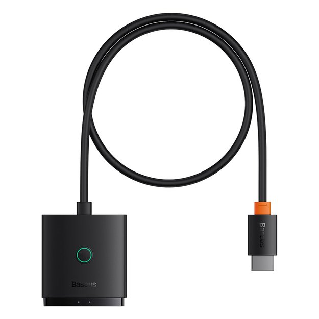 Baseus AirJoy 2in1 4K 60Hz bi-directional HDMI adapter with built-in 1m cable - black 1