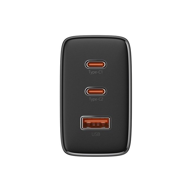 Baseus Cube Pro 65W GaN charger 2x USB-C USB-A - black 1