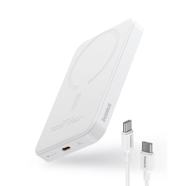 Baseus mini power bank 5000mAh 20W + USB-C cable (20V/3A) - white 11