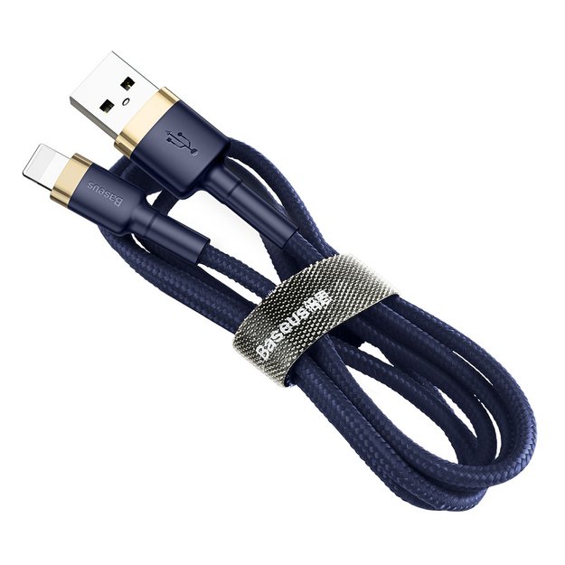 Baseus Cafule USB-A / Lightning 2.4A QC 3.0 cable 1 m - blue-gold 3