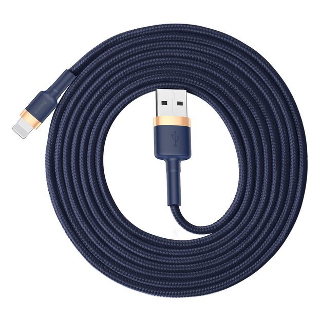 Baseus Cafule USB-A / Lightning 2.4A QC 3.0 cable 1 m - blue-gold 4