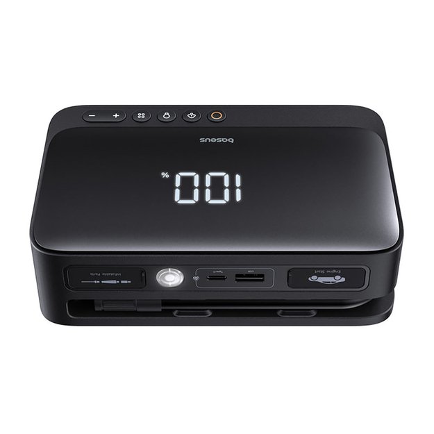 Jump starter Baseus Super Energy BS-CH013 4in1 600A with flashlight / powerbank 6000mAh / compressor - black 2