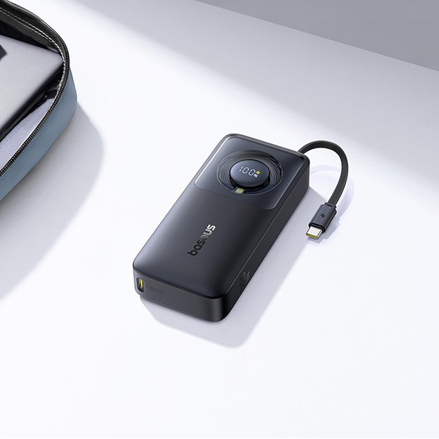 Baseus Free2Pull 10000mAh 30W powerbank with USB-C port and retractable USB-C cable - black 8