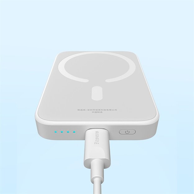 Baseus Magnetic Mini Air PPCXM06A 6000mAh 20W Power Bank with Simple Series USB-C Cable - White 8
