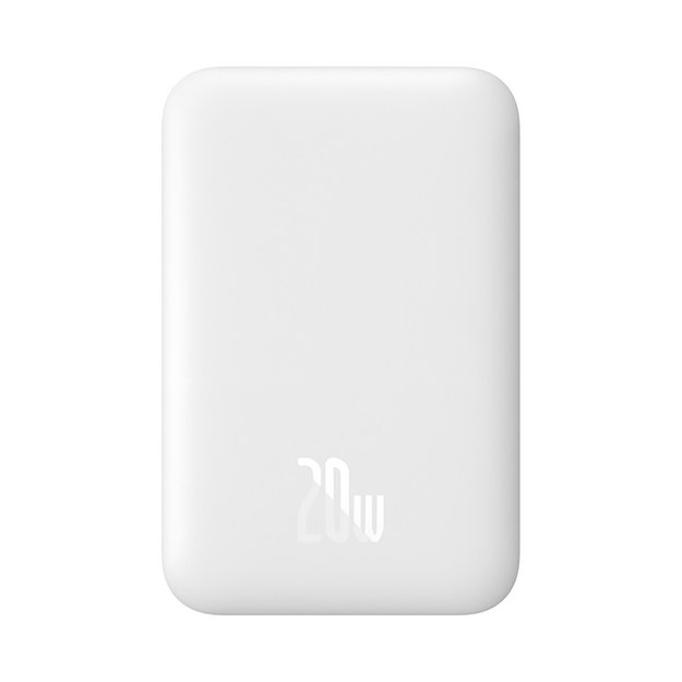Baseus Magnetic Mini Air PPCXM06A 6000mAh 20W Power Bank with Simple Series USB-C Cable - White 1