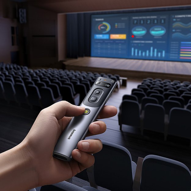 Baseus Orange Dot Laser Pointer with AI and Automatic Translation - Gray (with battery) 8