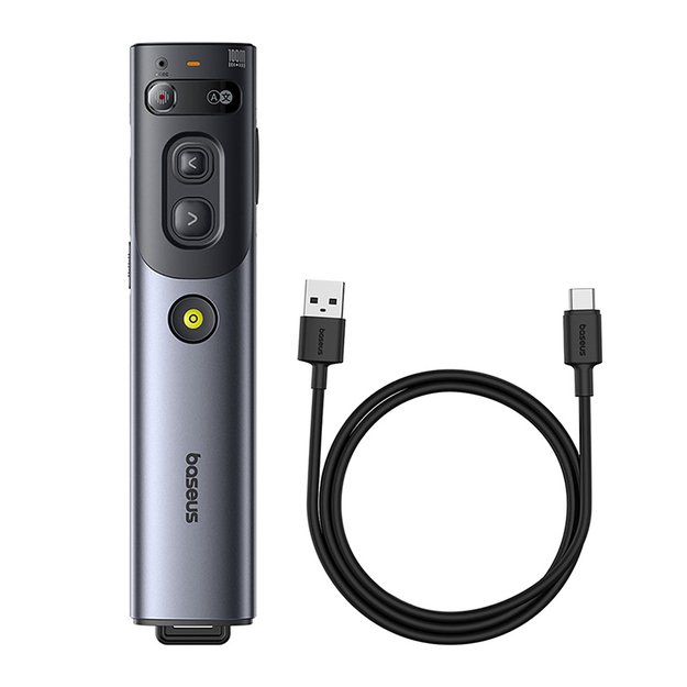 Baseus Orange Dot Laser Pointer with AI and Automatic Translation - Gray (with battery) 6