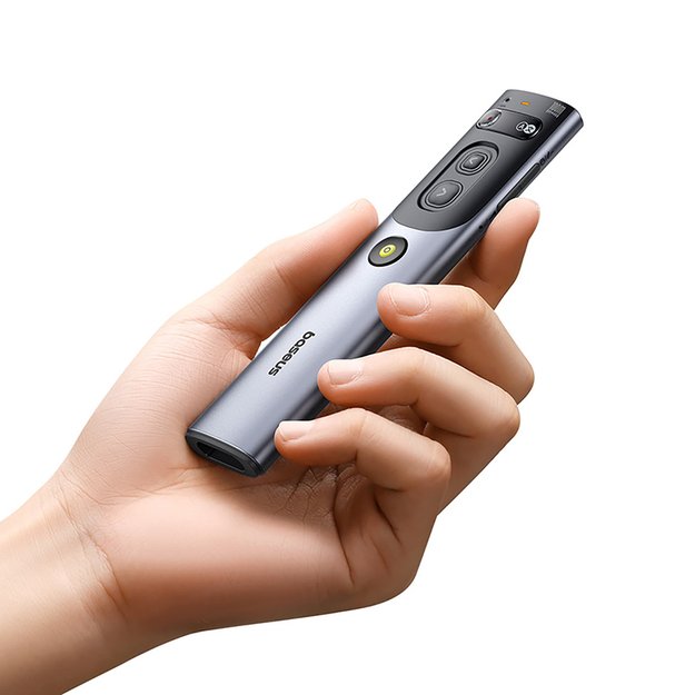 Baseus Orange Dot Laser Pointer with AI and Automatic Translation - Gray (with battery) 4