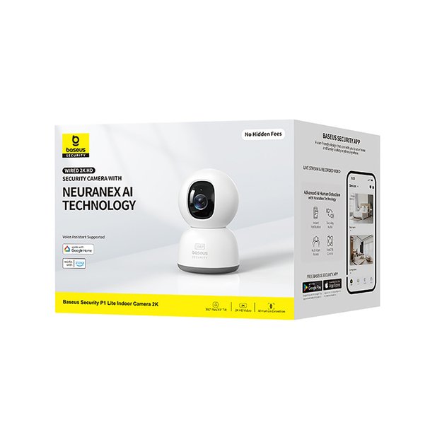 Baseus Security P1 Lite 2K Indoor Camera (EU Version) – White 6