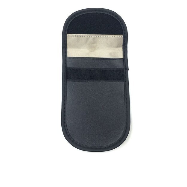Anti-theft Car Key Pouch Radio Blocking Pouch Keyless Faraday Box Faraday Cage 14cm with 10cm Black 14