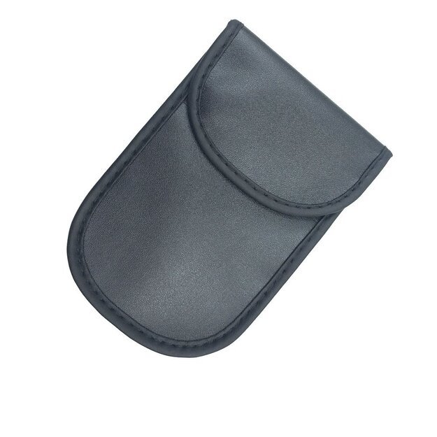 Anti-theft Car Key Pouch Radio Blocking Pouch Keyless Faraday Box Faraday Cage 14cm with 10cm Black 1