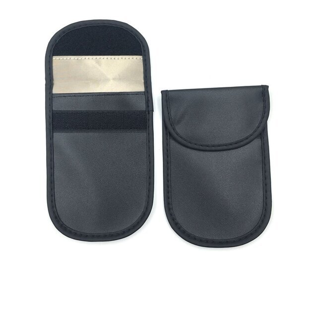 Anti-theft Car Key Pouch Radio Blocking Pouch Keyless Faraday Box Faraday Cage 14cm with 10cm Black 3