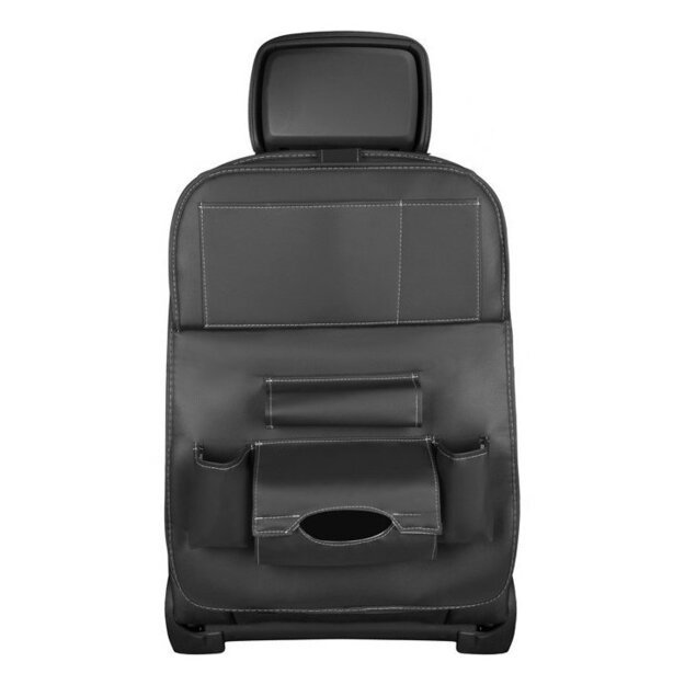 Car seat organizer seat protector seat cover shelf mini car table black 2