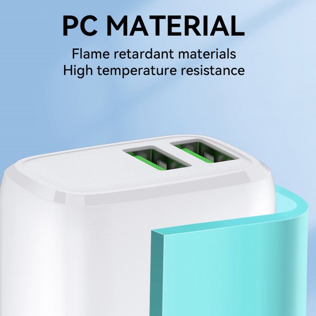 Wozinsky CUWCW 2.4A 2 x USB-A wall charger - white 9
