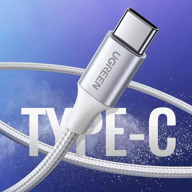 Ugreen US288 60133 USB-A / USB-C QC 3.0 3A 2m Cable - White 1