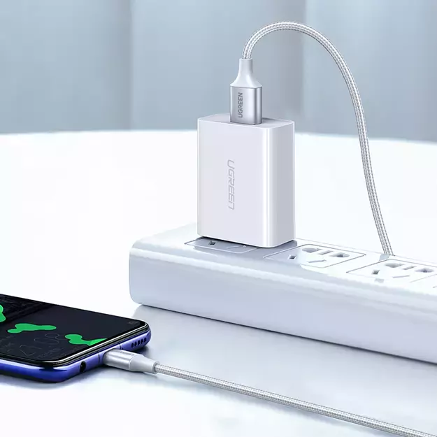 Ugreen US288 60133 USB-A / USB-C QC 3.0 3A 2m Cable - White 2