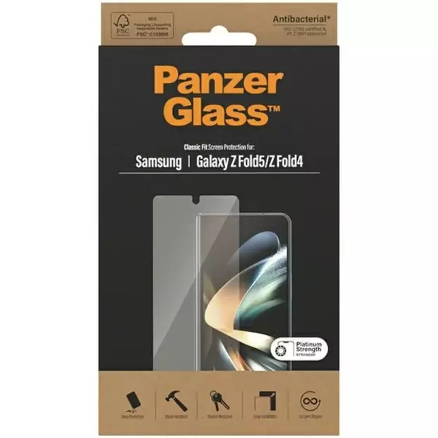 PanzerGlass Classic Fit antibacterial glass for Samsung Galaxy Z Fold 5 / Z Fold 4 3