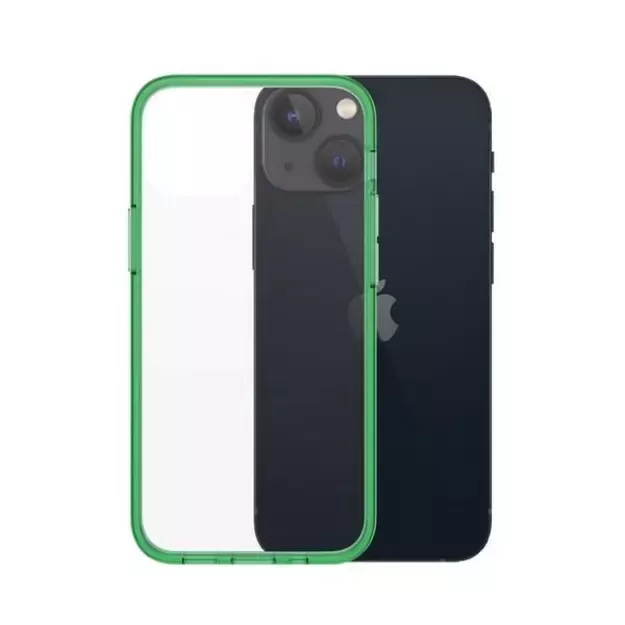 PanzerGlass ClearCase antibacterial Military Grade certified case for iPhone 13 mini - transparent green 1