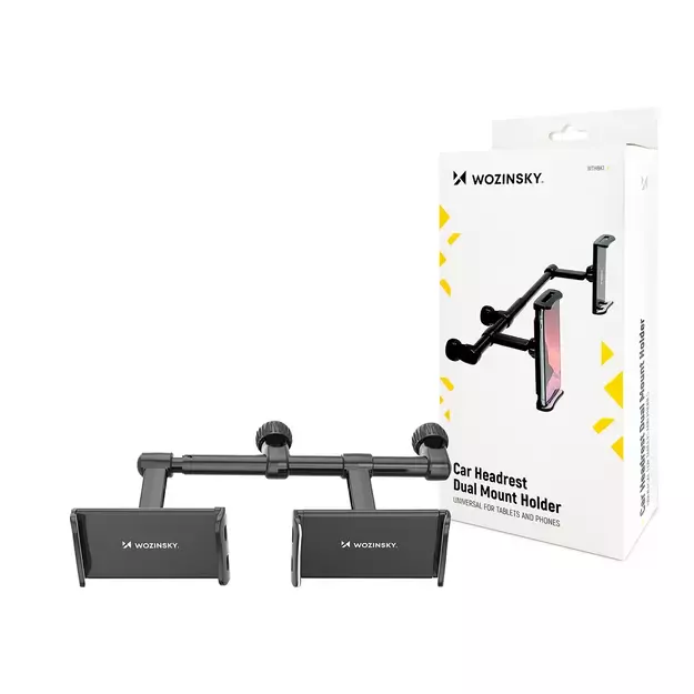 Wozinsky dual car phone holder for headrest black (WTHBK1) 13